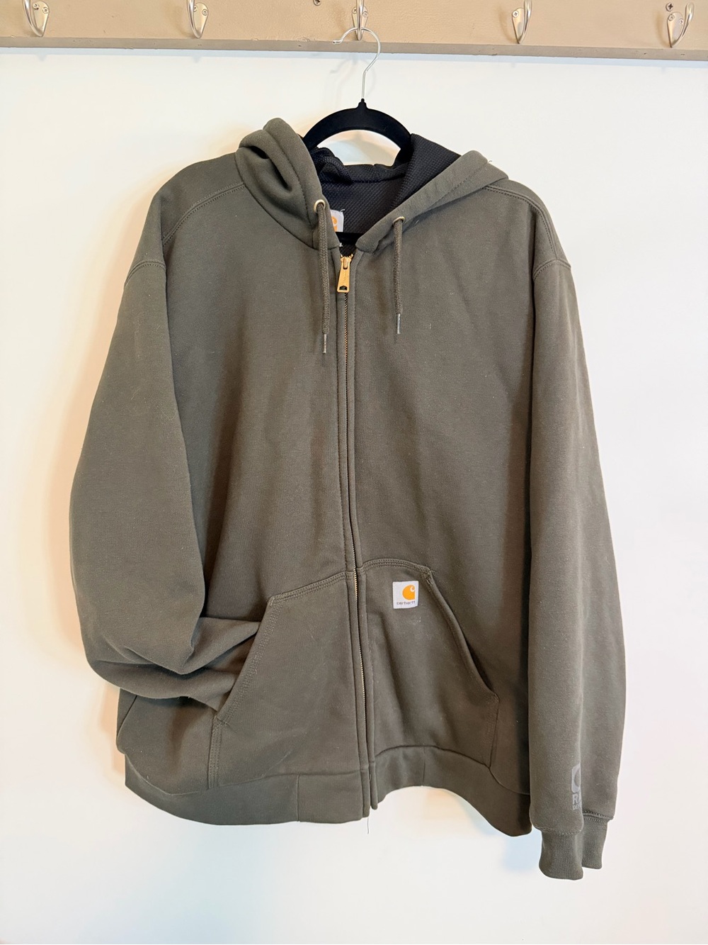 Carhartt Zip-Up Hooded Thermal Jacket with Rain Defender